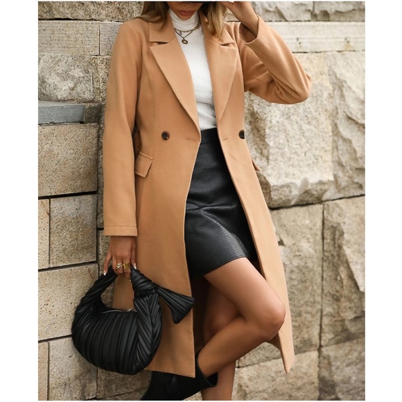 BellanBlue Jackets & Blazers - Cozy Button Minimalist Long Jacket Coat